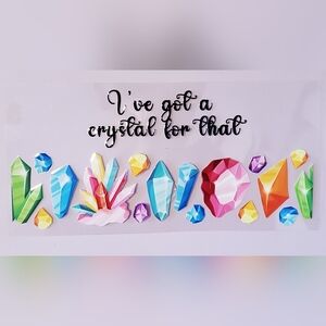 🌸3/$10 Colorful Crystal-Themed UV DTF cup wrap transfer stickers Diy